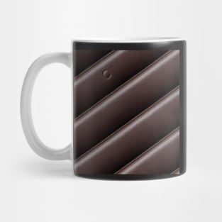 Brown leather, natural and ecological leather print #35 Mug